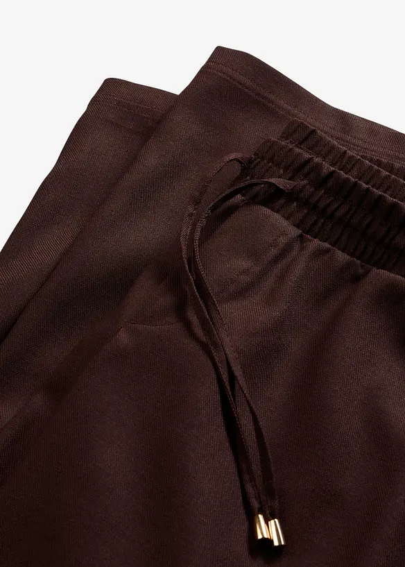 Pantalon large &agrave; pinces, bonprix