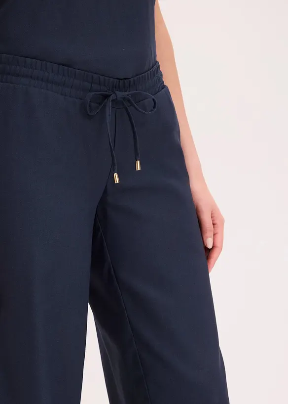 Pantalon large &agrave; pinces, bonprix