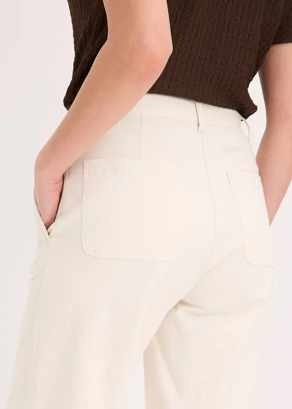Bermuda large en twill extensible, bonprix
