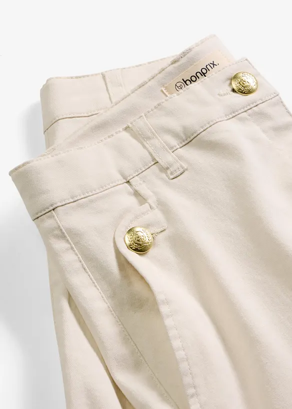 Bermuda large en twill extensible, bonprix