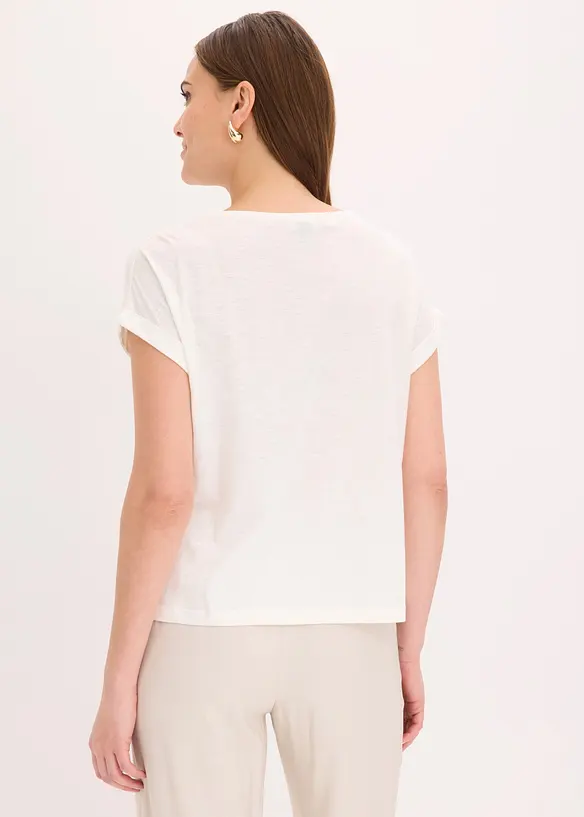 Shirt aus Baumwolle mit Nietenapplikation, bonprix