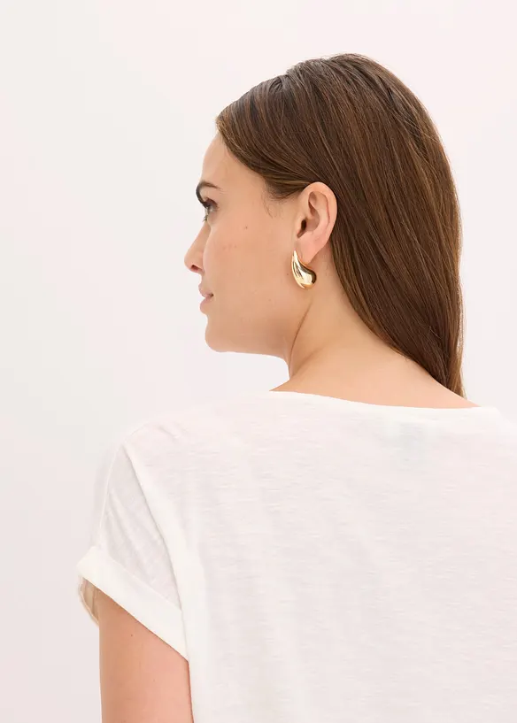 Shirt aus Baumwolle mit Nietenapplikation, bonprix