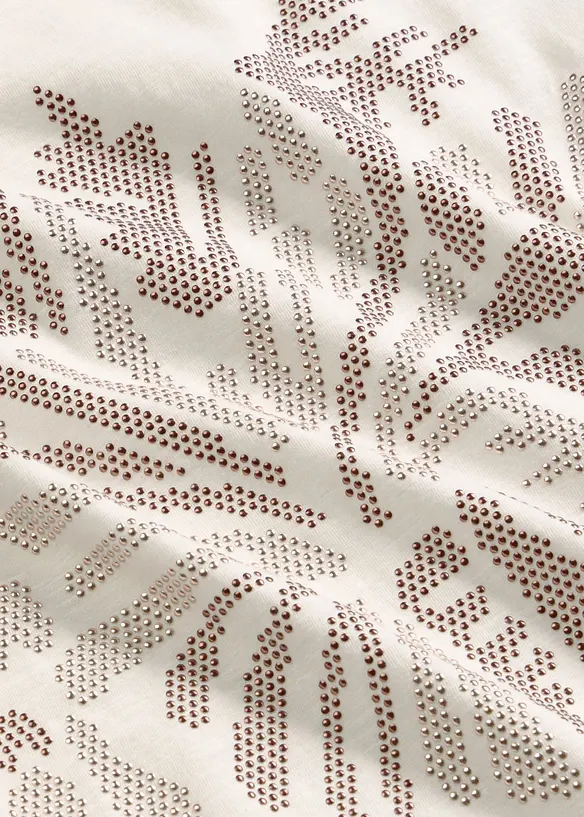 Shirt aus Baumwolle mit Nietenapplikation, bonprix