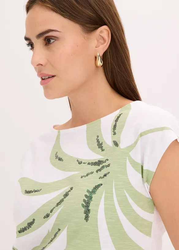 Shirt mit Pailletten, bonprix