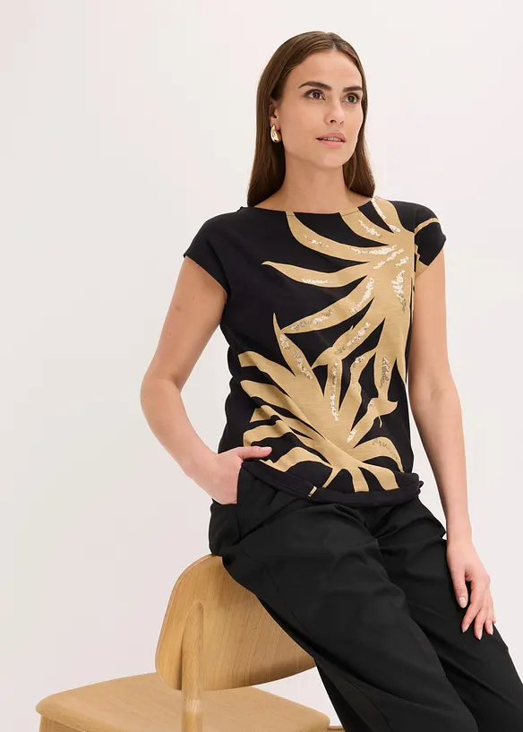 Shirt mit Pailletten, bonprix