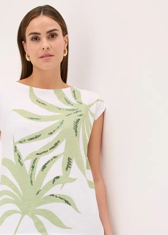 Shirt mit Pailletten, bonprix