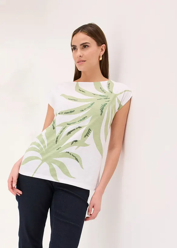 Shirt mit Pailletten, bonprix