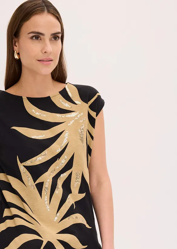 Shirt mit Pailletten, bonprix