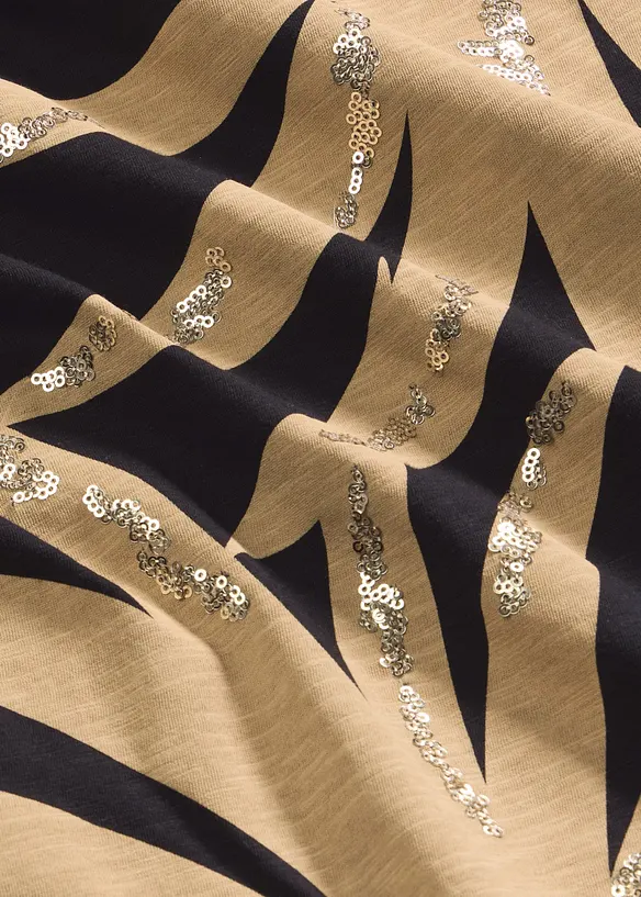Shirt mit Pailletten, bonprix