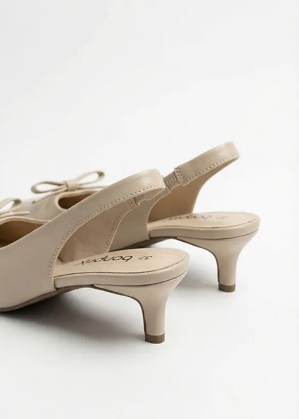 Slingpumps mit Schleife, bonprix