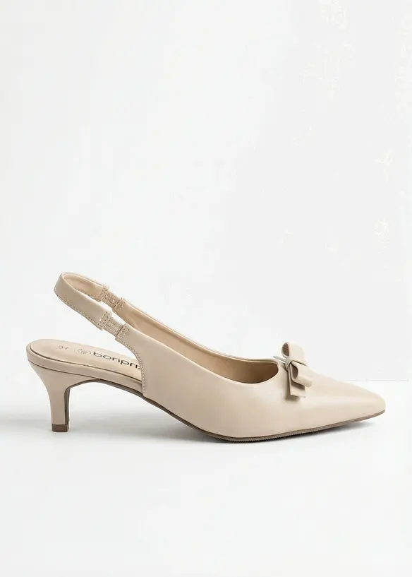 Slingpumps mit Schleife, bonprix