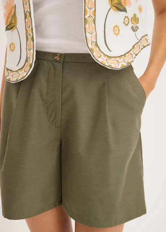 Bermuda &agrave; taille &eacute;lastiqu&eacute;e, bonprix