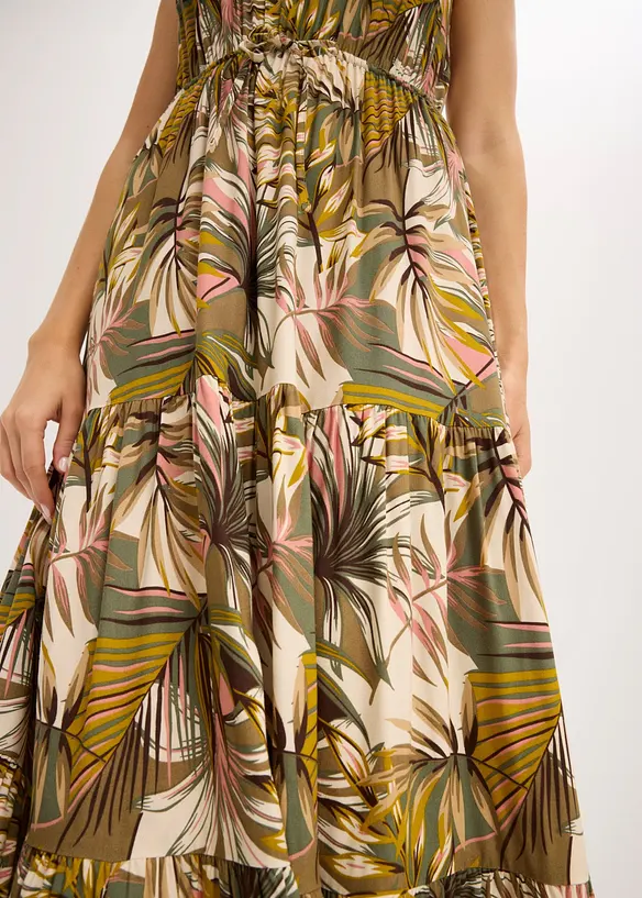 Maxikleid aus flie&szlig;ender Viskose, bonprix