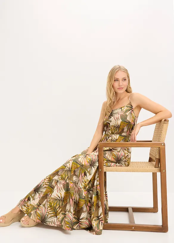 Maxikleid aus flie&szlig;ender Viskose, bonprix