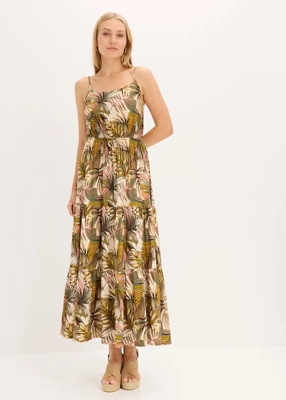 Maxikleid aus flie&szlig;ender Viskose, bonprix