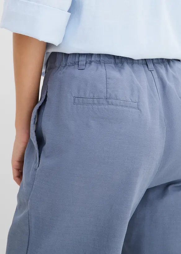 Pantalon large &agrave; pinces, bonprix