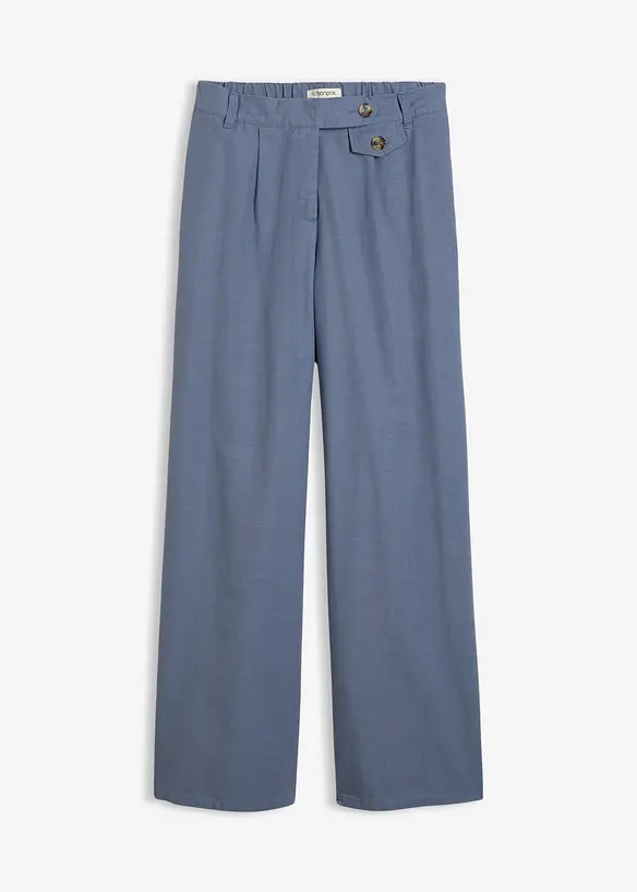 Pantalon large &agrave; pinces, bonprix