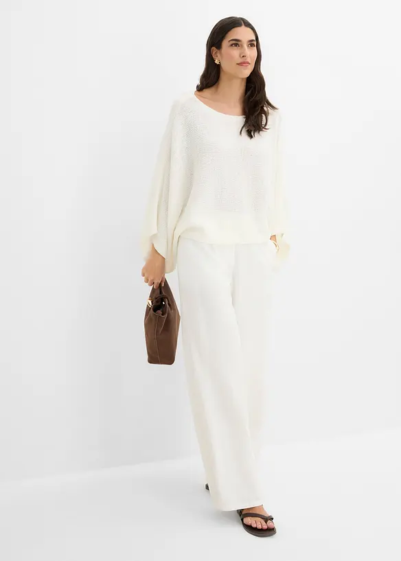 Pull kimono en fil ruban, bonprix