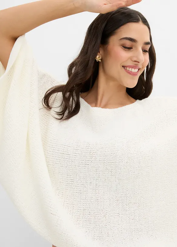 Pull kimono en fil ruban, bonprix