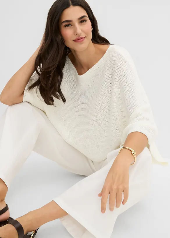 Pull kimono en fil ruban, bonprix