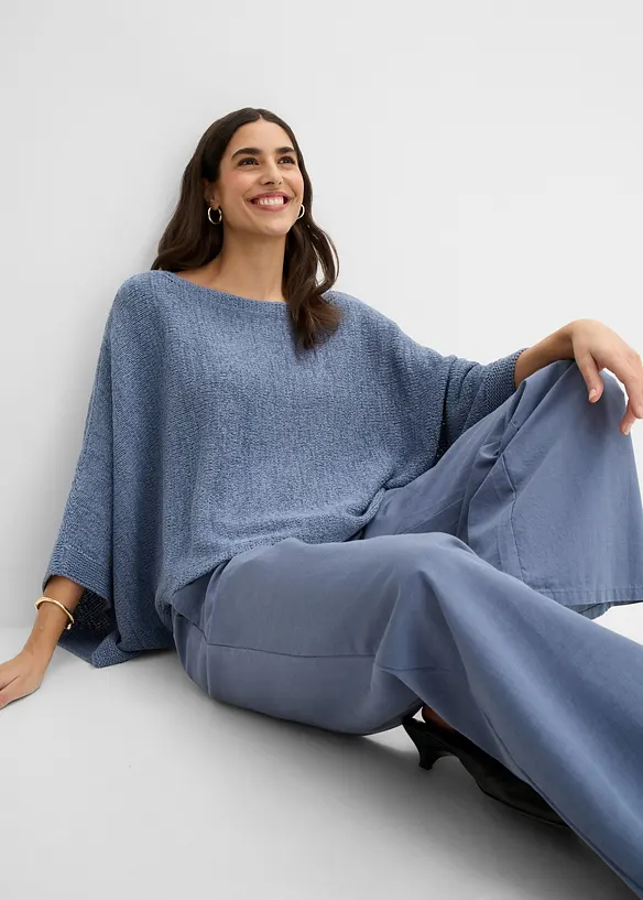 Pull kimono en fil ruban, bonprix