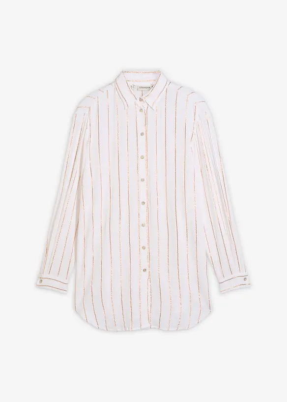 Longbluse mit Glitzereffekt, bonprix