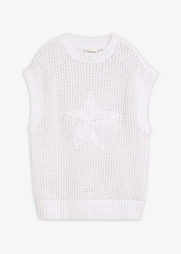 T-shirt en maille 100% coton, bonprix
