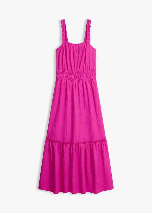 Maxikleid aus strukturiertem Jersey, bonprix
