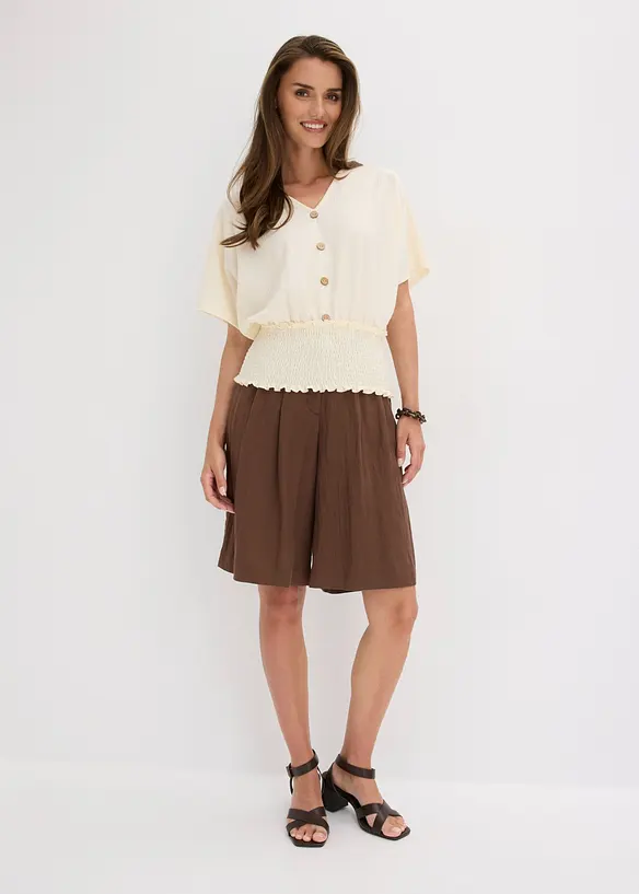 Shirt aus strukturiertem Cr&ecirc;pe, bonprix