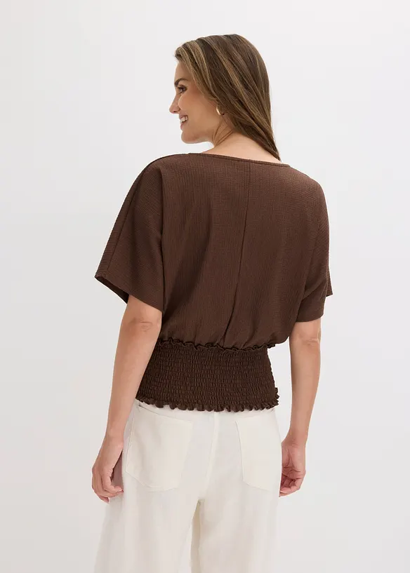 T-shirt en cr&ecirc;pe textur&eacute;, bonprix