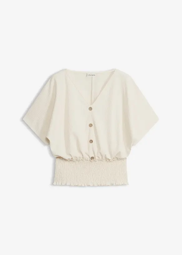Shirt aus strukturiertem Cr&ecirc;pe, bonprix