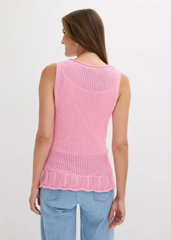 Gilet sans manches en maille, bonprix