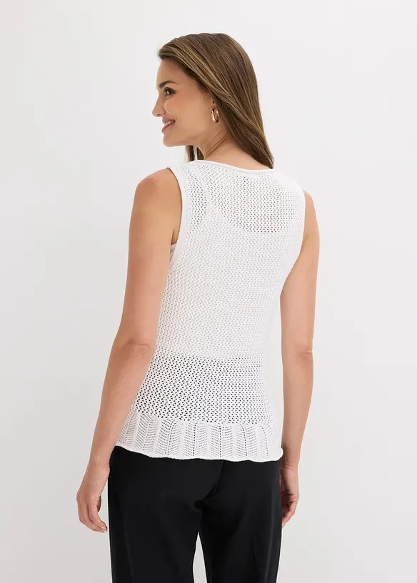 Gilet sans manches en maille, bonprix