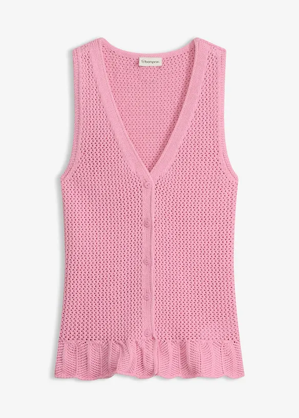Gilet sans manches en maille, bonprix