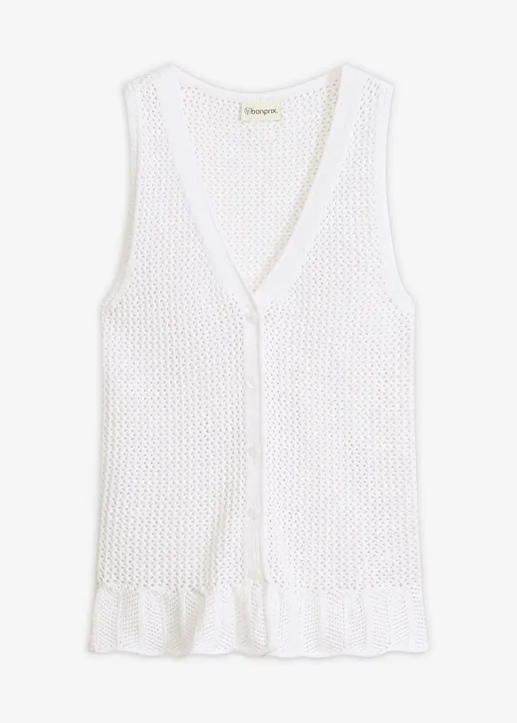 Gilet sans manches en maille, bonprix