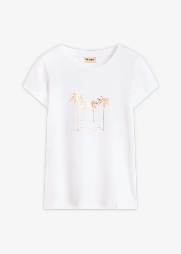 T-shirt en coton extensible, bonprix