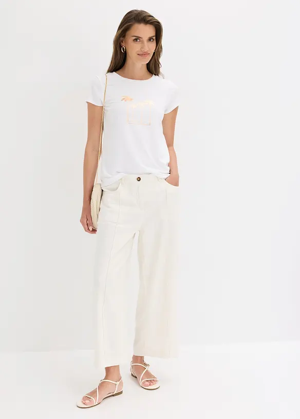 T-shirt en coton extensible, bonprix