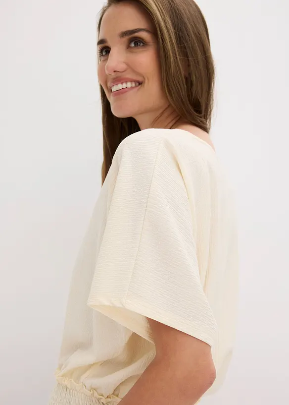 Shirt aus strukturiertem Cr&ecirc;pe, bonprix