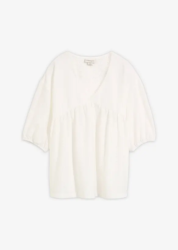 Blouse orn&eacute;e de belles broderies, bonprix
