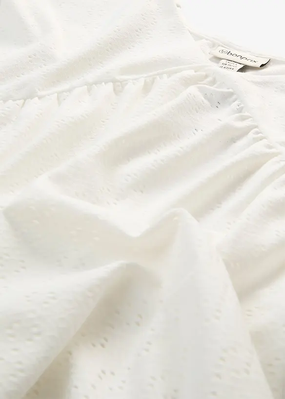 Blouse orn&eacute;e de belles broderies, bonprix