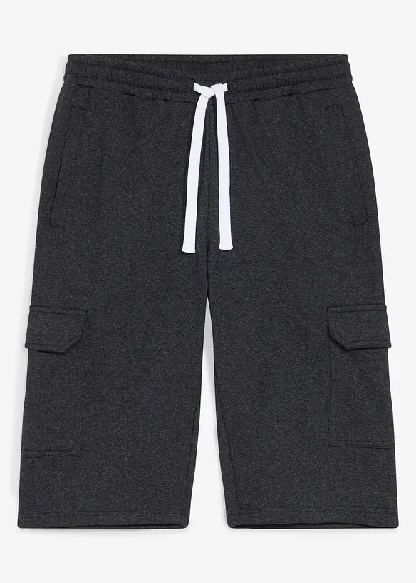 Bermuda cargo en sweat 100% coton, bonprix