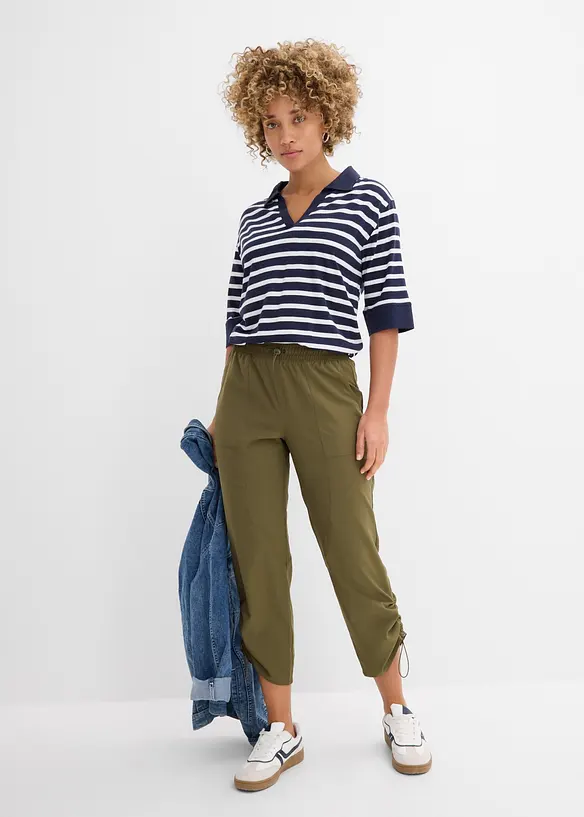 Funktionshose mit Raffung, schnelltrocknend, bonprix