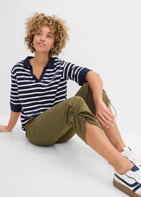 Funktionshose mit Raffung, schnelltrocknend, bonprix