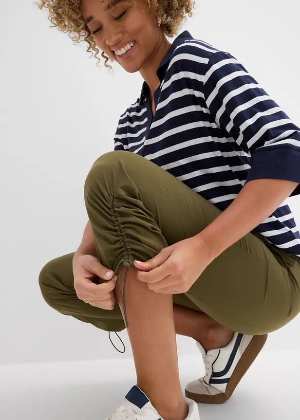 Funktionshose mit Raffung, schnelltrocknend, bonprix