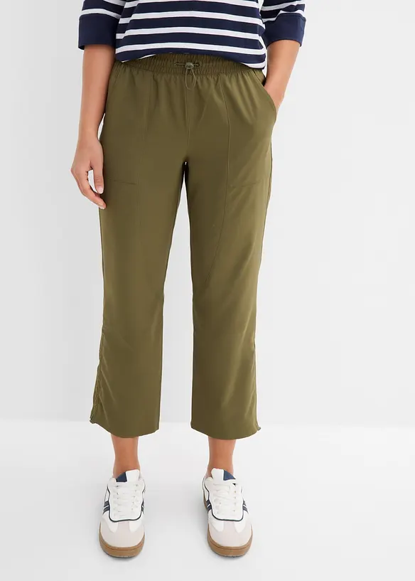Funktionshose mit Raffung, schnelltrocknend, bonprix