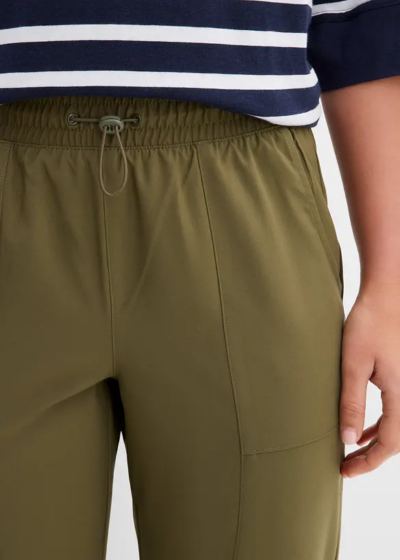 Funktionshose mit Raffung, schnelltrocknend, bonprix