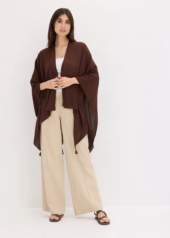 Poncho pour l&rsquo;&eacute;t&eacute; en viscose, bonprix
