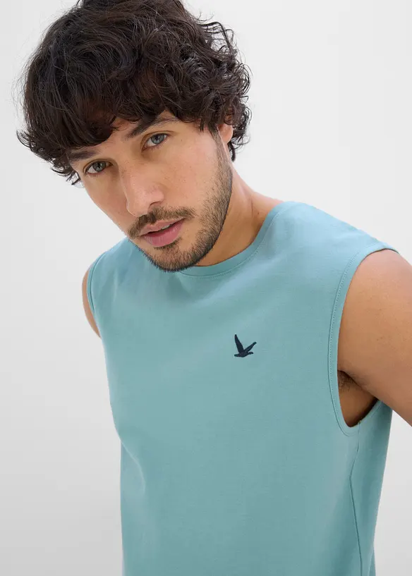 Muskelshirt aus reiner Bio-Baumwolle (2er-Pack), bonprix