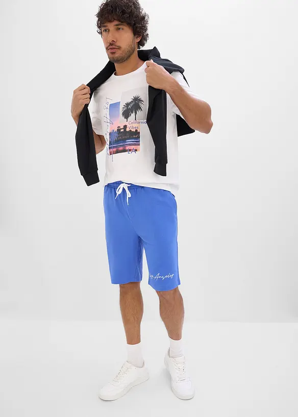 T-shirt et bermuda sweat 100% coton (ens. 2 pces), bonprix