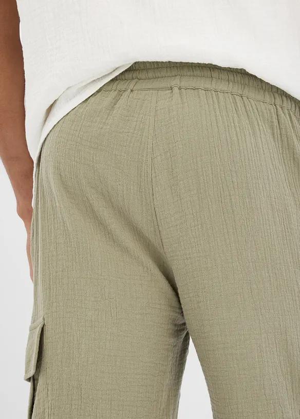 Bermuda en gaze de coton, regular, bonprix